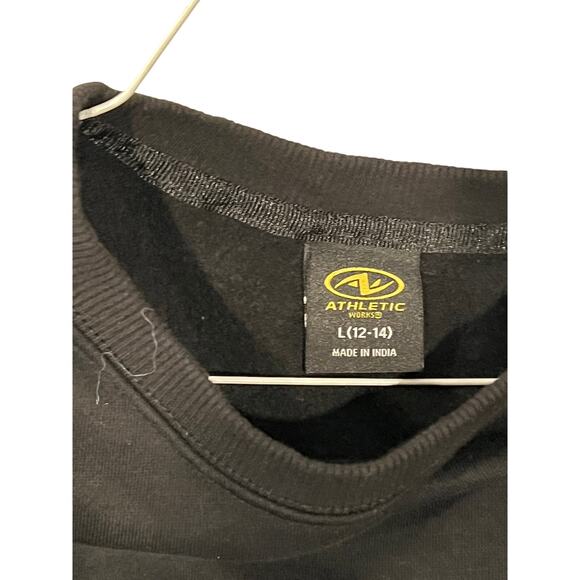 Athletic Works Black Sweatshirt Womans L (12-14) - Picture 3 of 3